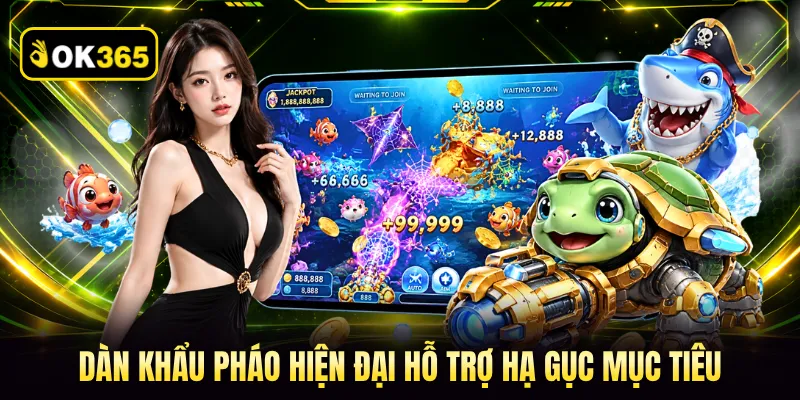 Dàn khẩu pháo hiện đại hỗ trợ hạ gục mục tiêu